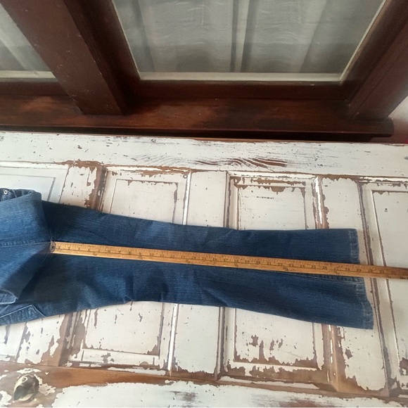 Levi’s 518 Jeans Juniors Size 5 S Medium Wash Super Low Denim Jeans Boot Cut - Picture 11 of 11